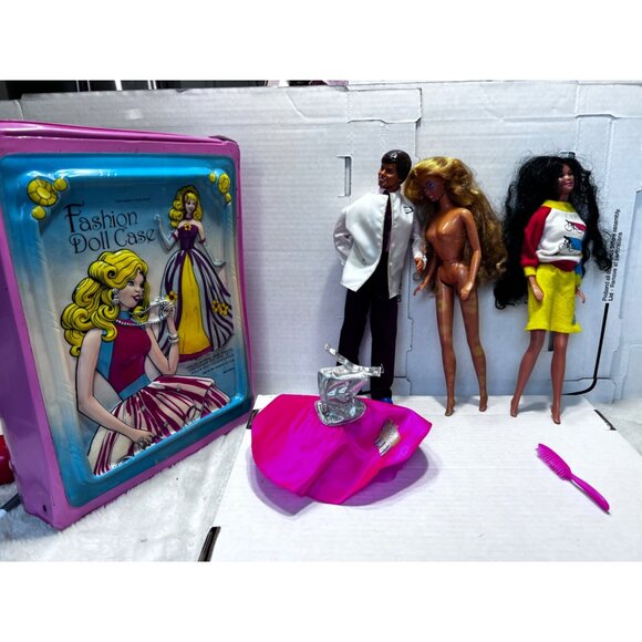 Barbie Vintage Fashion Doll Case Mattel 1966,1968 Barbie lot sensations dress, d - Picture 10 of 11